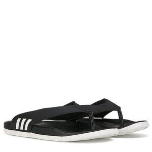 Adidas Women's Adilette Comfort Slide Sandals in Black/Core Black Size 9